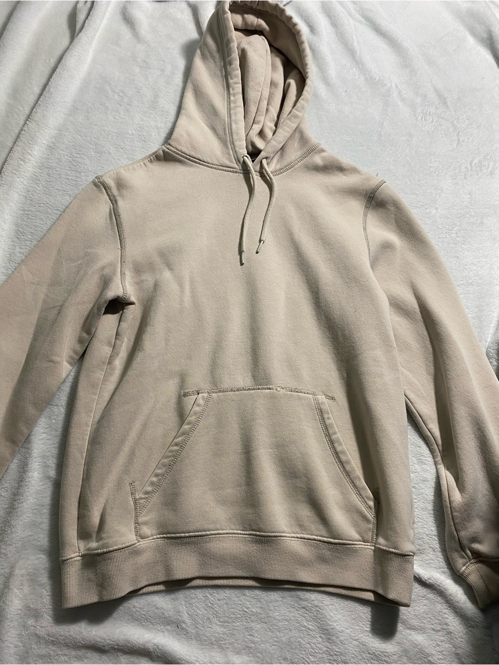 H&M Beige Men's Hoodie Pullover